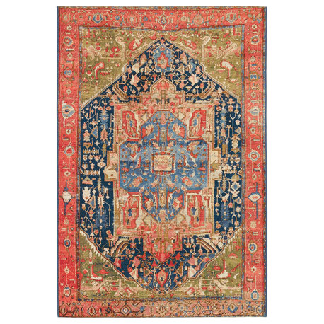 Marina Heriz Indoor/Outdoor Rug, Red, 7'10"x9'10"