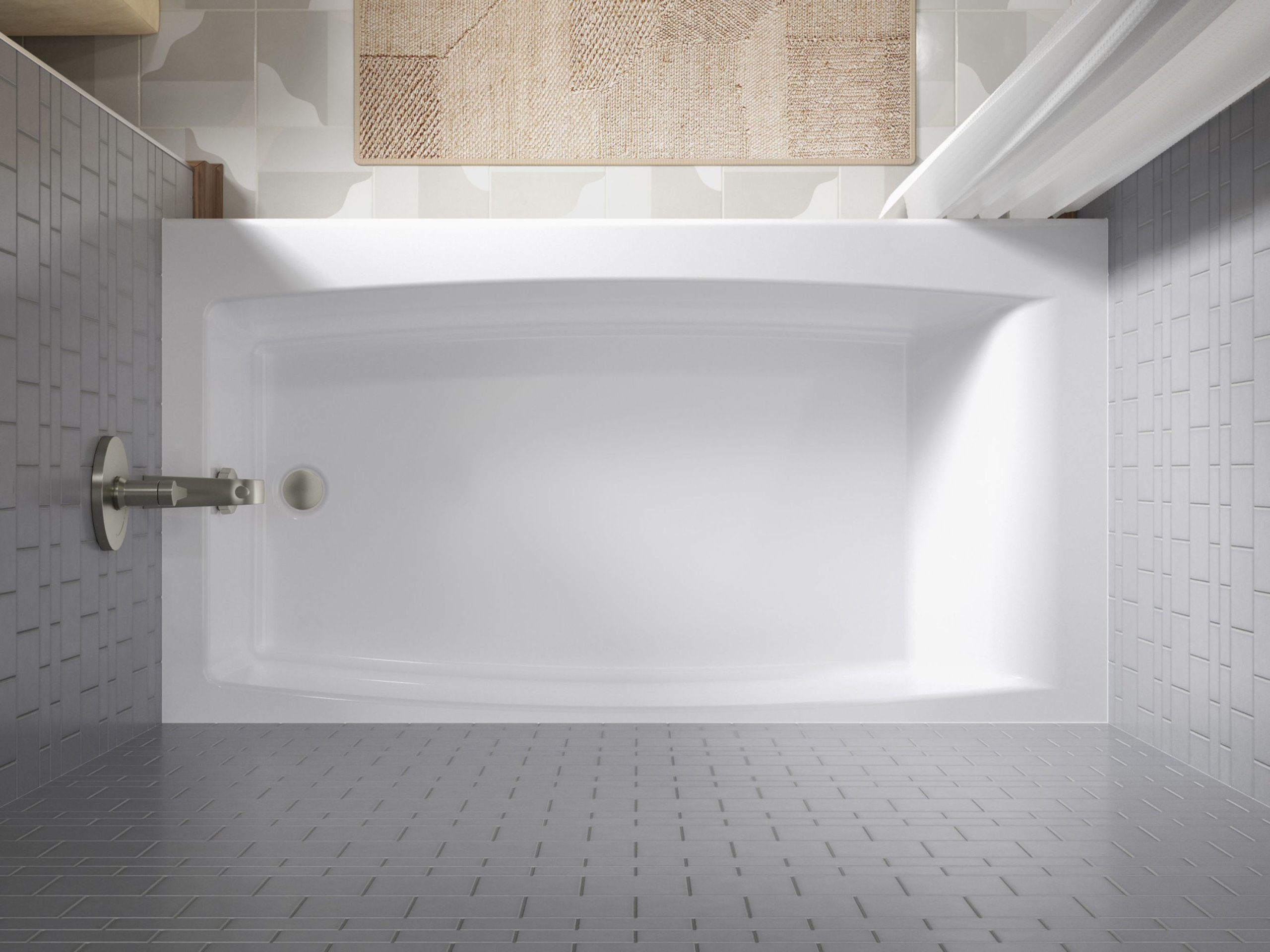 Kohler K-26108-LA Entity 60" x 32" Three Wall Alcove Acrylic