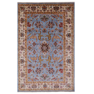 Persian Tabriz Hand Knotted Wool Rug 6' 9" X 10' 7" Q7733