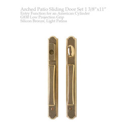 Rocky Mountain Hardware Arched Entry Sliding Door Set 1 3/8&Prime; x 11&Prime; - Door Hardware