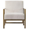Francis Accent Arm Chair, Shortbread, Fabric