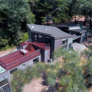 House on a hill SIPs panels framing
