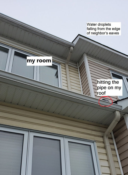 Downspout making huge noise