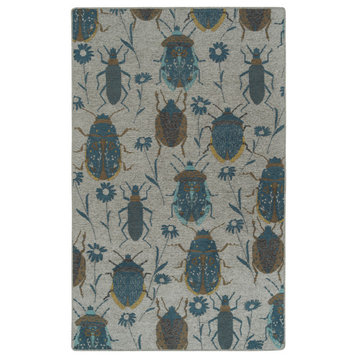 Kaleen Critter Comforts Collection Blue 5' Round Rug