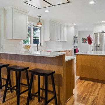 Spacious Two-Toned Kitchen