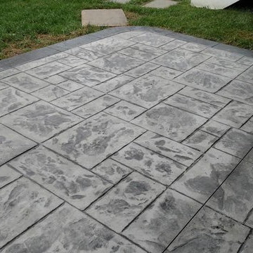 J-Stamped concrete patio