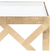 Safavieh Couture Ozzie Gold Leaf C-Table, Gold