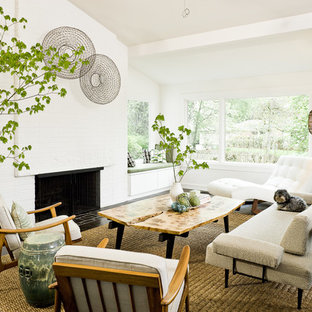 Painted Brick Fireplace Ideas | Houzz