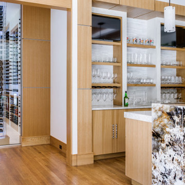 Modern Glass Wine Room