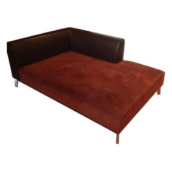 Ligne Roset Dark Brown Chaise - Indoor Chaise Lounge Chairs
