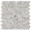 Conchella Mini Penny White Natural Shell Wall Tile