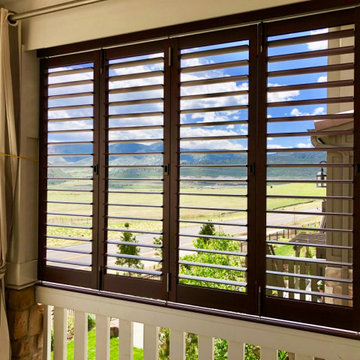 "Outdoor Patio Living" Plantation Shutter applications