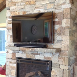 Natural Thin Stone Veneer Fireplace - Products