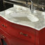 Baroque Bathroom Vanity Unit, Red, 115 cm