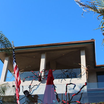 Copper Angle Faced Gutter in Redondo Beach