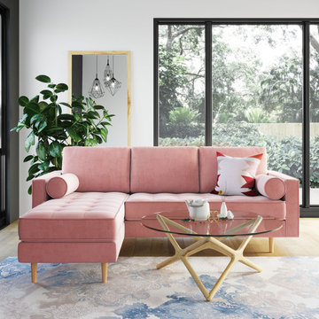 Matilde Reversible Velvet Sectional