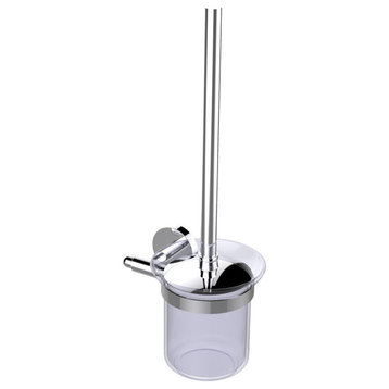 Eviva Cleansi Round Design Toilet Brush (Chrome) Bathroom Accessories