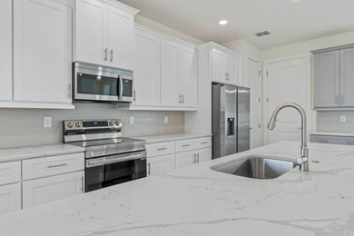 Example of a minimalist kitchen design in Orlando