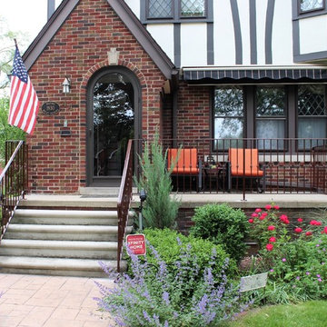 Historic Front Porch with New Railing