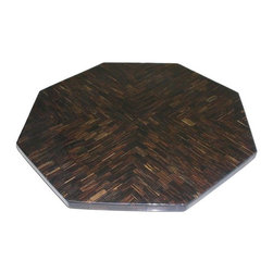 Octagonal Macana Veneer Lazy Susan - Pantry And Cabinet Organizers