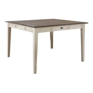 Steve Silver Marseille Marble Top 54x54 Counter Height Table - Traditional - Dining Tables - by 