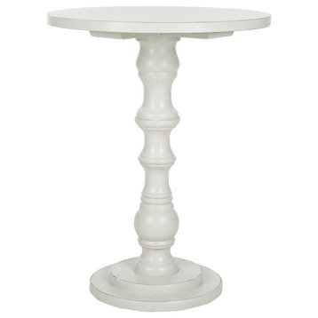 Bennett Round Top Accent Table Off White