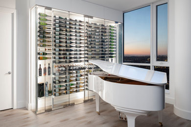 Wine cellar - modern wine cellar idea in Toronto