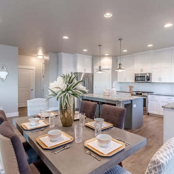 Dining and kitchen
