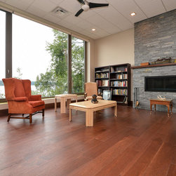 Bright Space & Distressed Floors - Hardwood Flooring