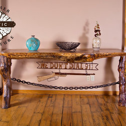 Live Edge Pecan Accent/Side Table - Coffee And Accent Tables