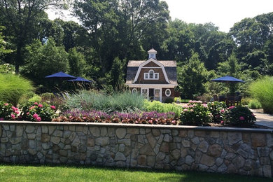 Inspiration for a farmhouse exterior home remodel in New York