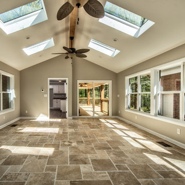 Sunroom with Skylights