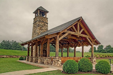 Inspiration for a rustic exterior home remodel in Birmingham