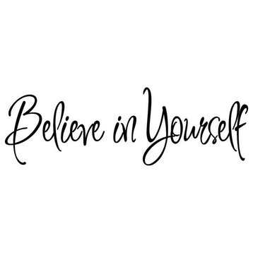 VWAQ Believe in Yourself Decal Wall Quote Sayings Stickers Quotes Vinyl