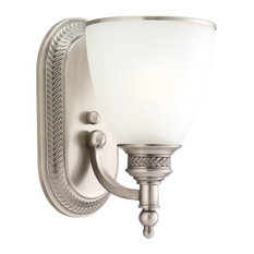 50 Most Por Traditional Bathroom Vanity Lights For 2018 Houzz Sea Gull Lighting 1 Light Laurel Wall Bath Antique Brushed Nickel Bathroom