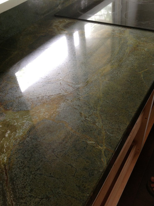 Granite Has Dull Unpolished Patches