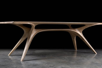 Sculptural Wooden Table Design in London