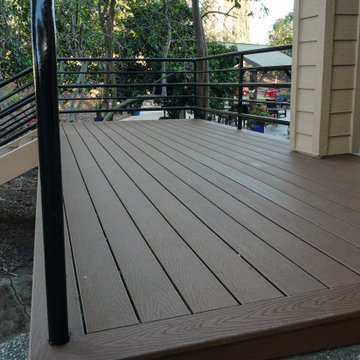 Burned Deck Rebuild with Trex Decking – Carmichael, CA