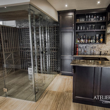 Classic Dark wood bar