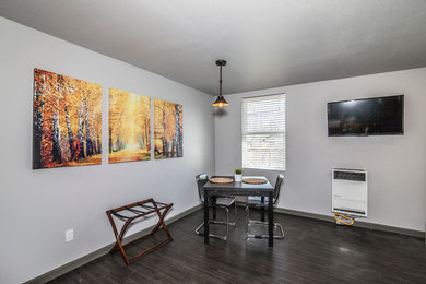 Inspiration for a rustic home design remodel in Denver