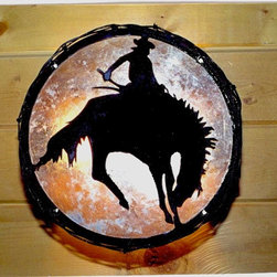 Round Cowboy Wall Sconce - Wall Sconces