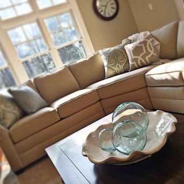 No-fuss Neutrals: Family room design project
