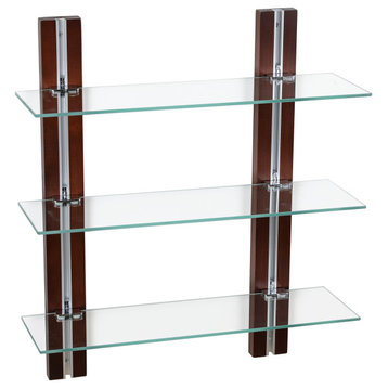 Old Bavaria Three Tier Adjustable Shelves on Wooden Bars