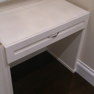 Make-up vanity with shaker-style drawer