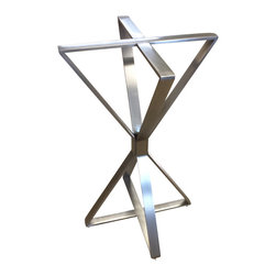Custom Metal Home - Artemis Table Base, Square Top - Table Tops And Bases