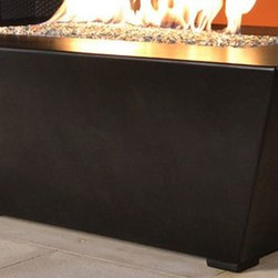 60" Linear Grand Corinthian Concrete Fire Pit - Fire Pits