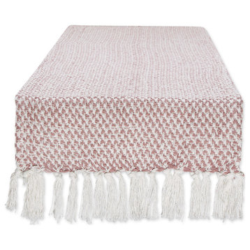 Pale Mauve Woven Table Runner 15x72