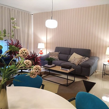 SALÓN CON TOQUES RETRO
