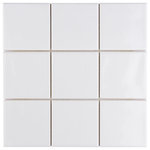 Merola Tile - Twist Square White Ice Ceramic Wall Tile - An enriched version of standard subway tile, our Twist Square White Ice Ceramic Mosaic Wall Tile has the allure of classic style, but with a refreshingly modern twist. With slight undulation and a smooth glossy finish, this tile offers an appearance that is retro, futuristic and timeless all in one. It is subtle enough to seamlessly fit alongside various designs, while still interesting enough to stand out. This tile is tastefully smaller for a distinctive, unexpected element that will fit just about any style and space. These ceramic square pieces are arranged on an interlocking mesh backing in order to provide convenient installation. If desired, pieces may be removed and installed individually. It is great as a cohesive look or paired with other products in the Twist Collection. Intended for interior wall use, this tile is an excellent selection for backsplashes, fireplace facades and accent walls. Tile is the better choice for your space. This tile is made from natural ingredients, making it a healthy choice as it is free from allergens, VOCs, formaldehyde and PVC.