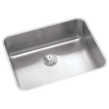 ELUHAD211555PD Lustertone Classic Stainless Steel ADA Sink with Perfect Drain